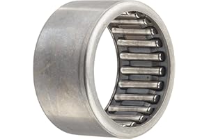 INA SCE1812 Needle Roller Bearing, Steel Cage, Open End, Inch, 1-1/8" ID, 1-3/8" OD, 3/4" Width, 9800rpm Maximum Rotational Speed, 7700lbf Static Load Capacity, 4250lbf Dynamic Load Capacity