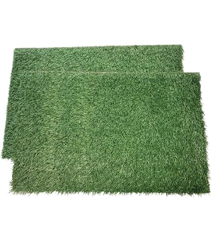 Lot De 2 Tapis D'Herbe Artificielle Pour Chien – Réutilisable, Lavable, Pour Apprentissage Propreté Intérieur/Extérieur