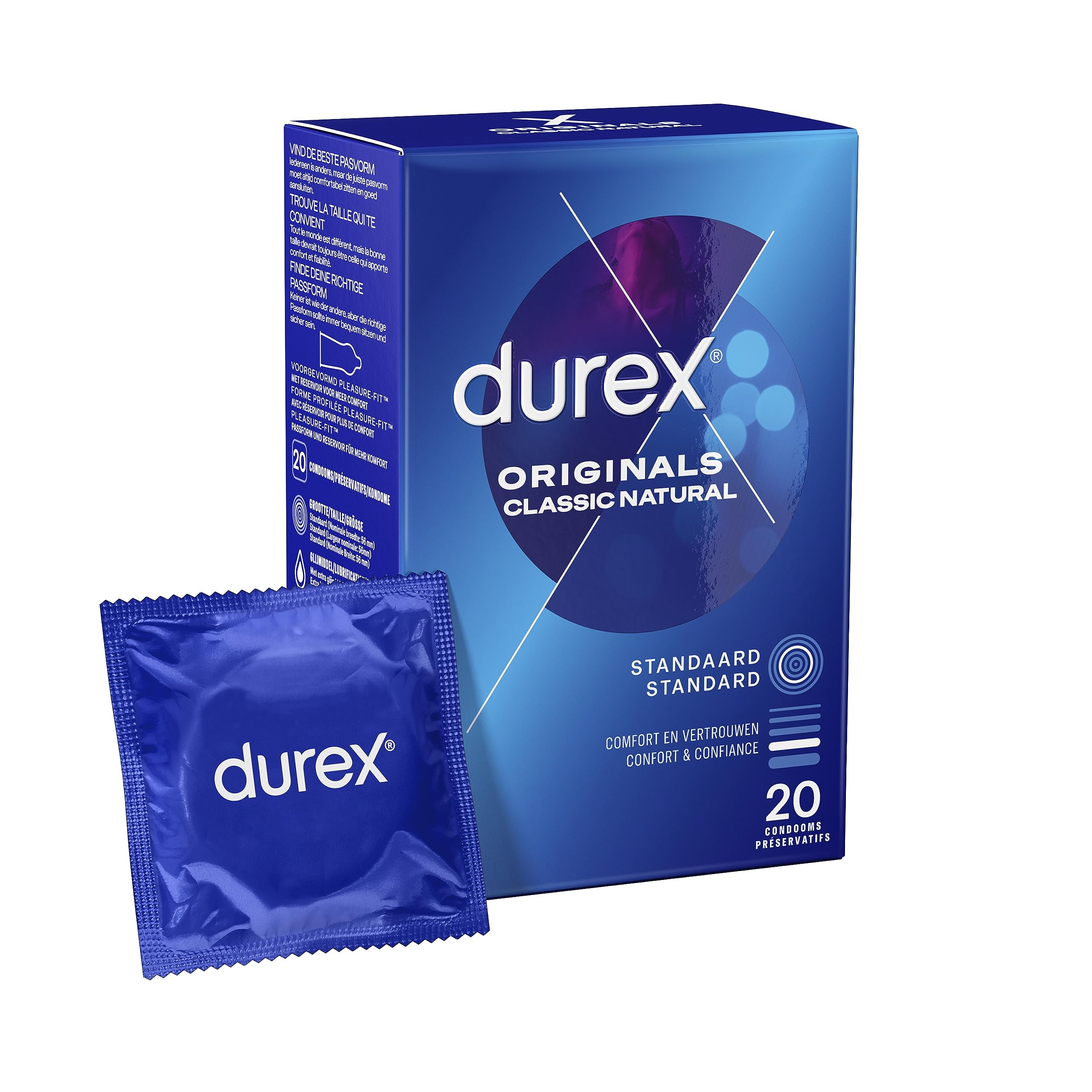 Durex Classic Natural - 20 Condoms, 0.02 kg, D-3033692