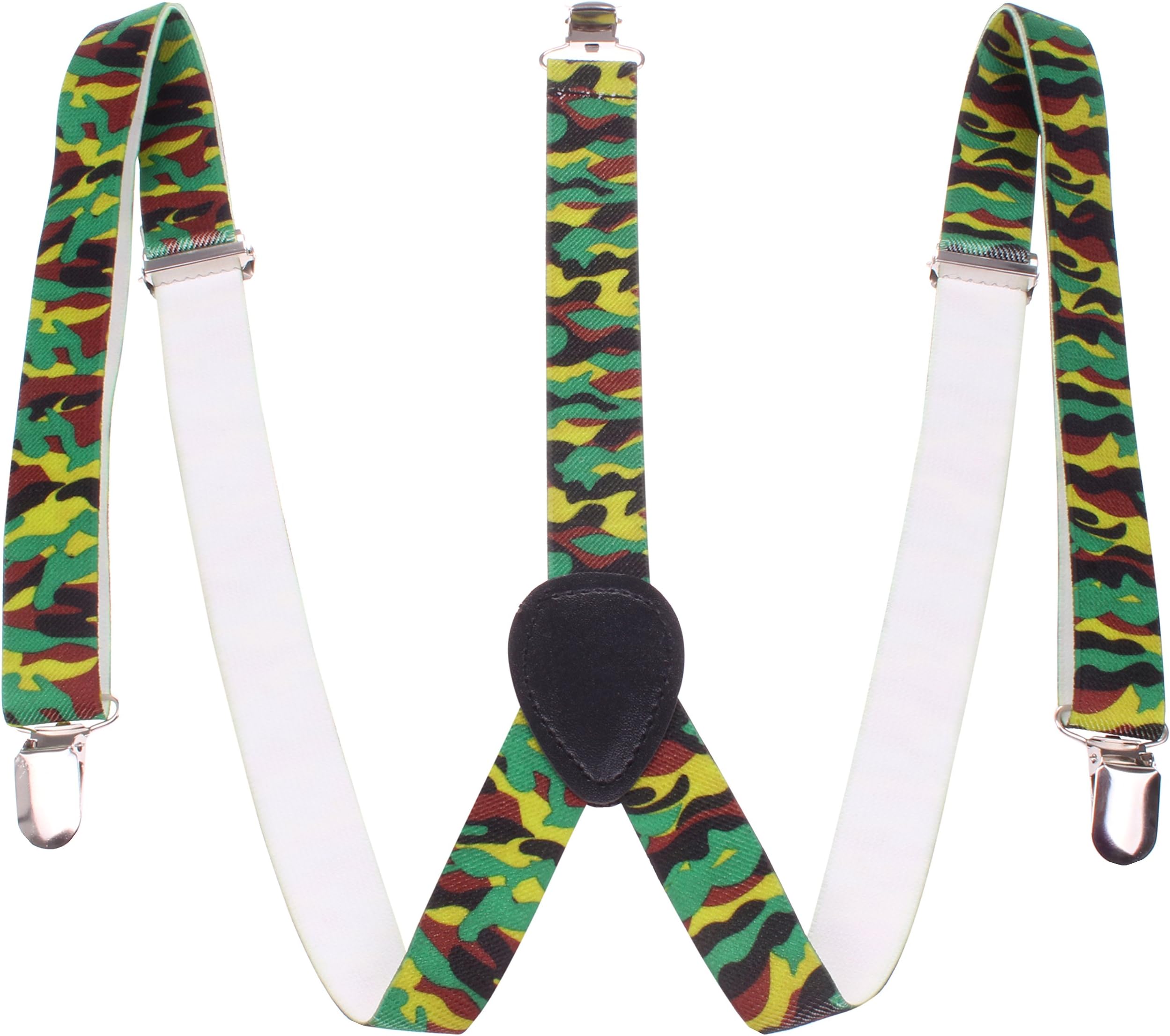 Enimay Plain Plaid Pattern Great Quality Unisex Suspenders (Many Colors & Styles Available)