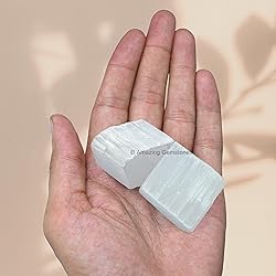 Selenite Raw Crystals and Healing Stones, Natural