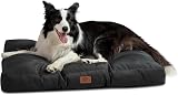 Bedsure Washable Large Dog Bed 91x68x9cm Oxford Fabric Black