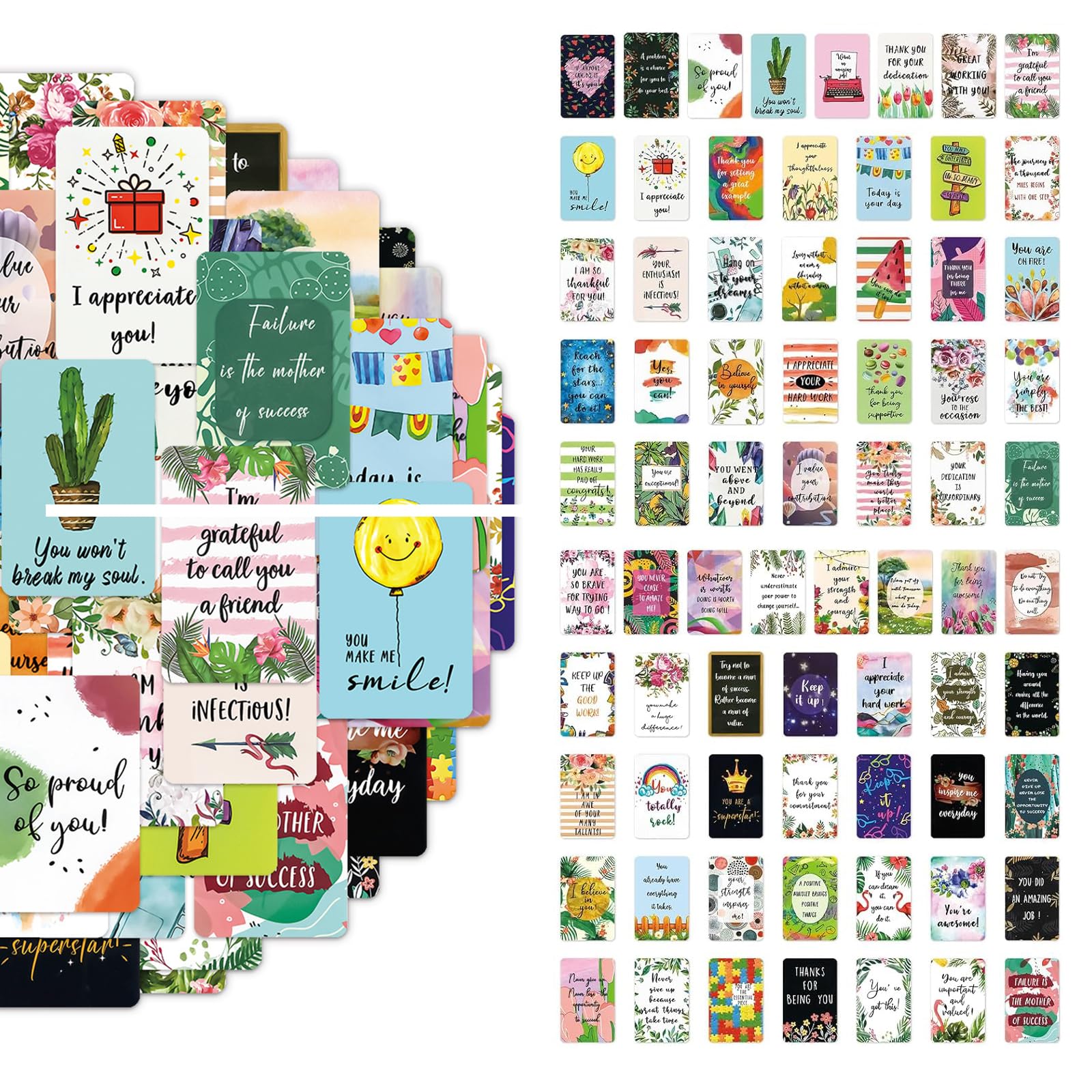 72PCS Positive Affirmation Cards For Daily,Affirmation Cards For Kids Affirmation Cards For Women Manifest Cards With Inspirational Quotes, Motivational Card For Kids, Women, Men, Staff