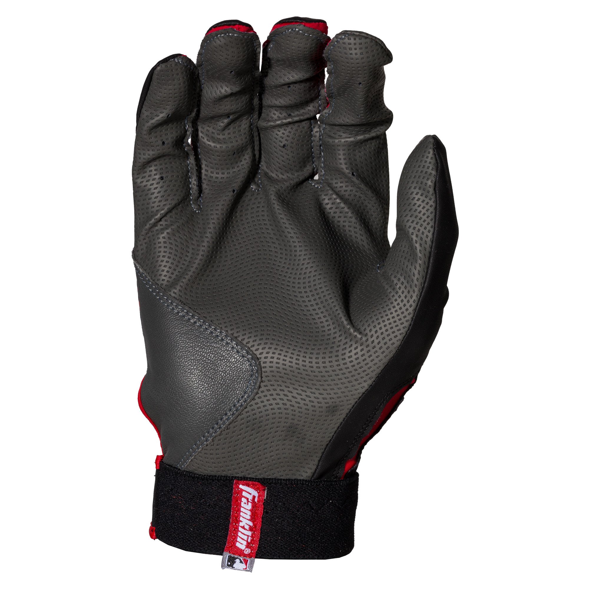 Franklin Sports MLB Digitek Baseball Batting Gloves Gray/Red Digi