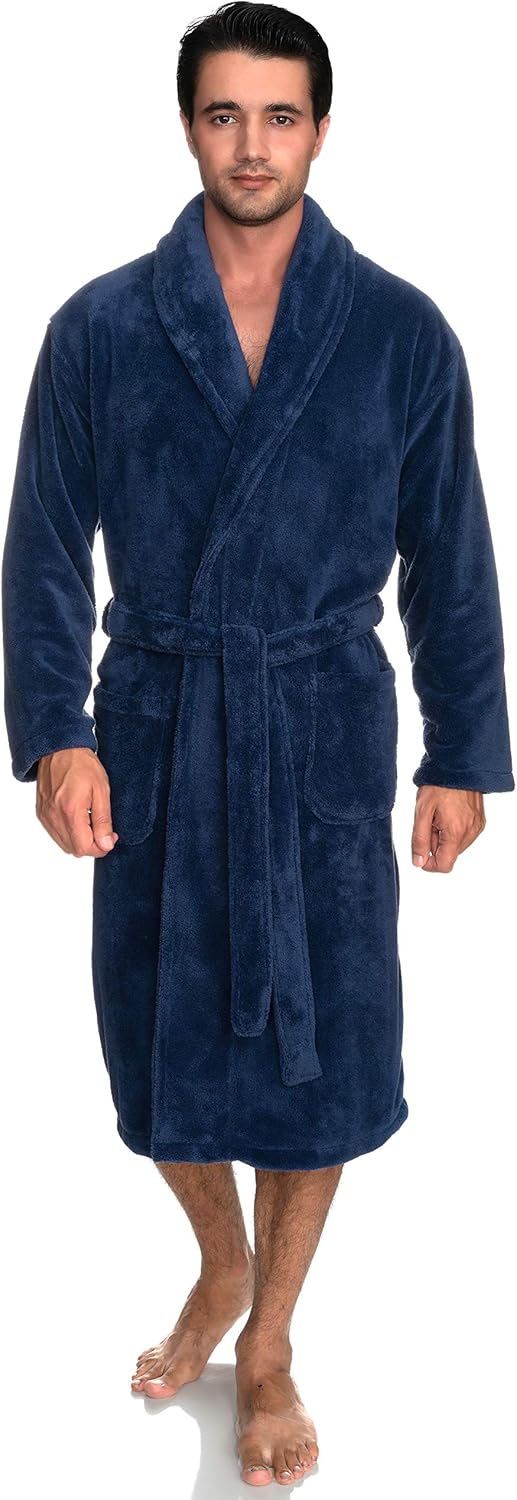 towelselections men's plush kimono robe