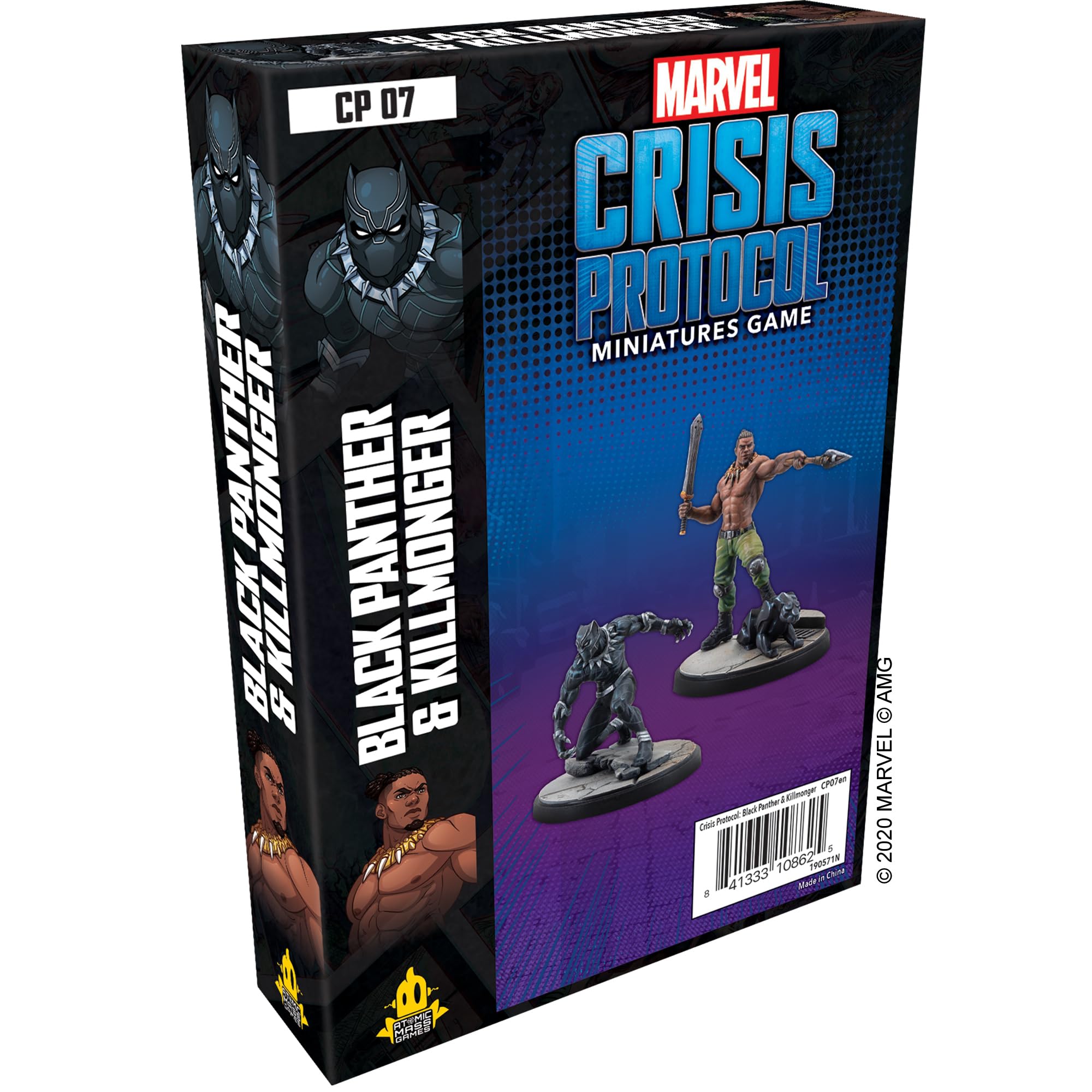 Atomic Mass Games | Marvel Crisis Protocol: Character Pack: Black Panther and Killmonger | Miniatures Game | Ages 10+ | 2+ Players | 45 Minutes Playing Time