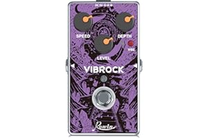 Rowin VIBROCK Chorus-Tremolo Monoblock Pedal Full Size Modulation Guitar Pedal True Bypass RE-02