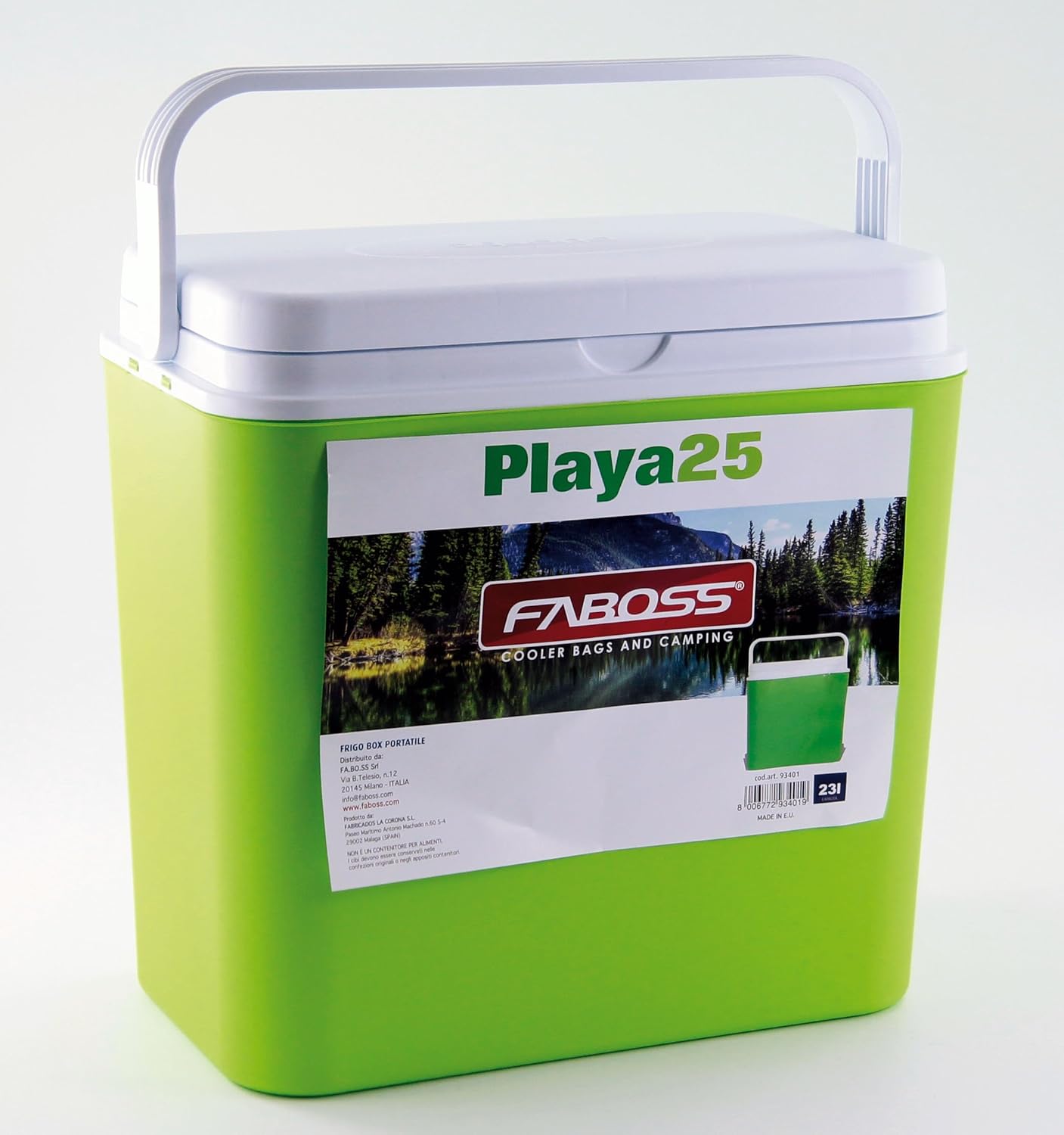 FA.BO.SS Playa Nevera portátil, Verde: Amazon.es: Hogar