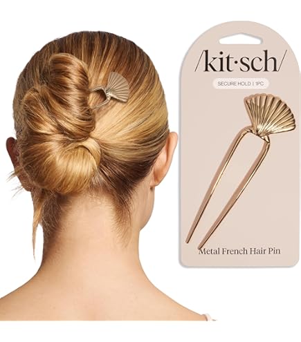 Amazon.com : France Luxe Long Tooth Chignon Pin - Tortoise  display picture 2