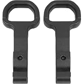 ALMULOO Front Tow Hooks Truck Recovery Compatible with 19-26 Ram 2500/3500 | Compatible with 2019-2026 Ram 2500/3500 Replacement for 68349551AD Steel Black (Set of 2)