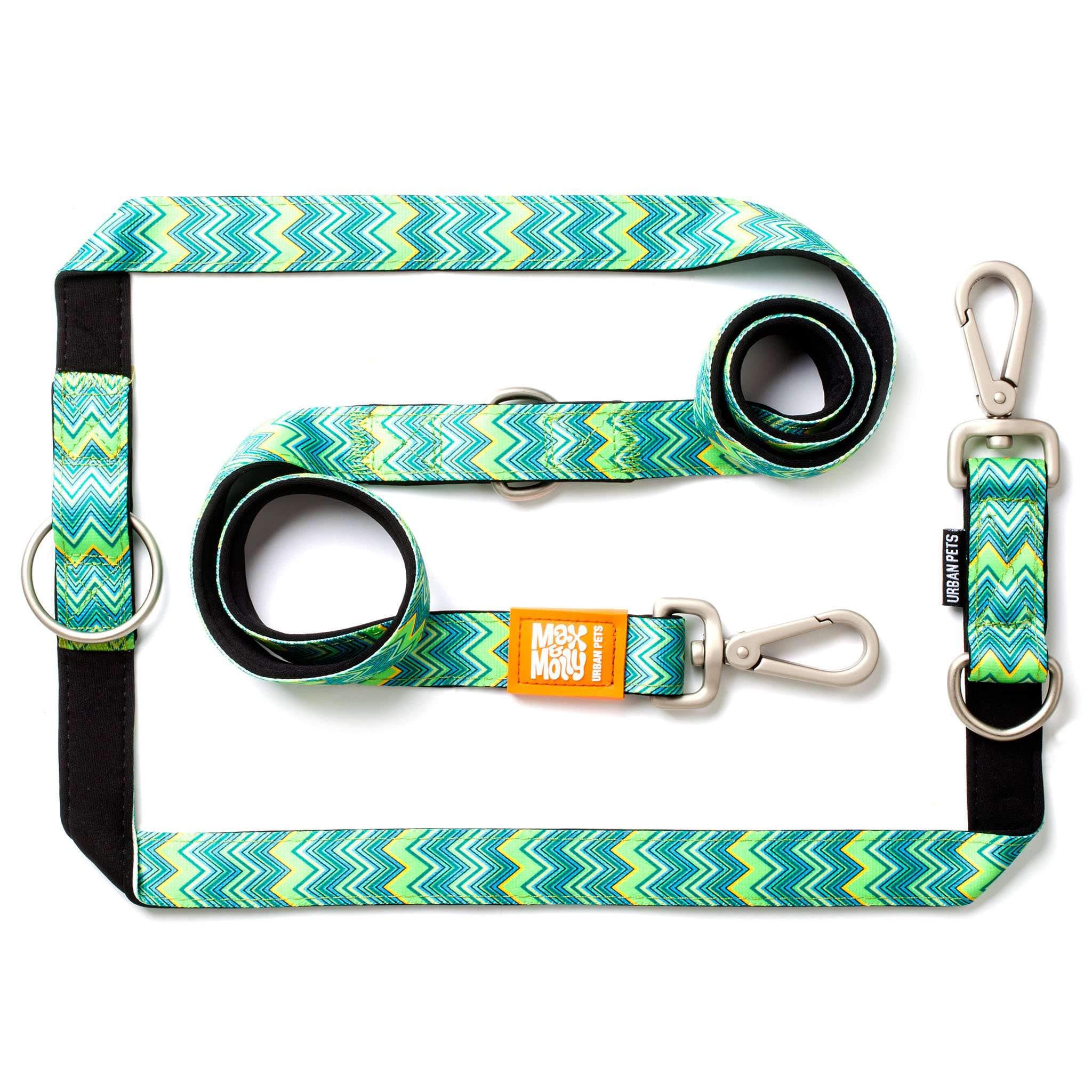 Max & Molly 6-in-1 Hands Multi-Function Dog Leash, Ultra Soft Padded Neoprene, Vintage XS — image 1