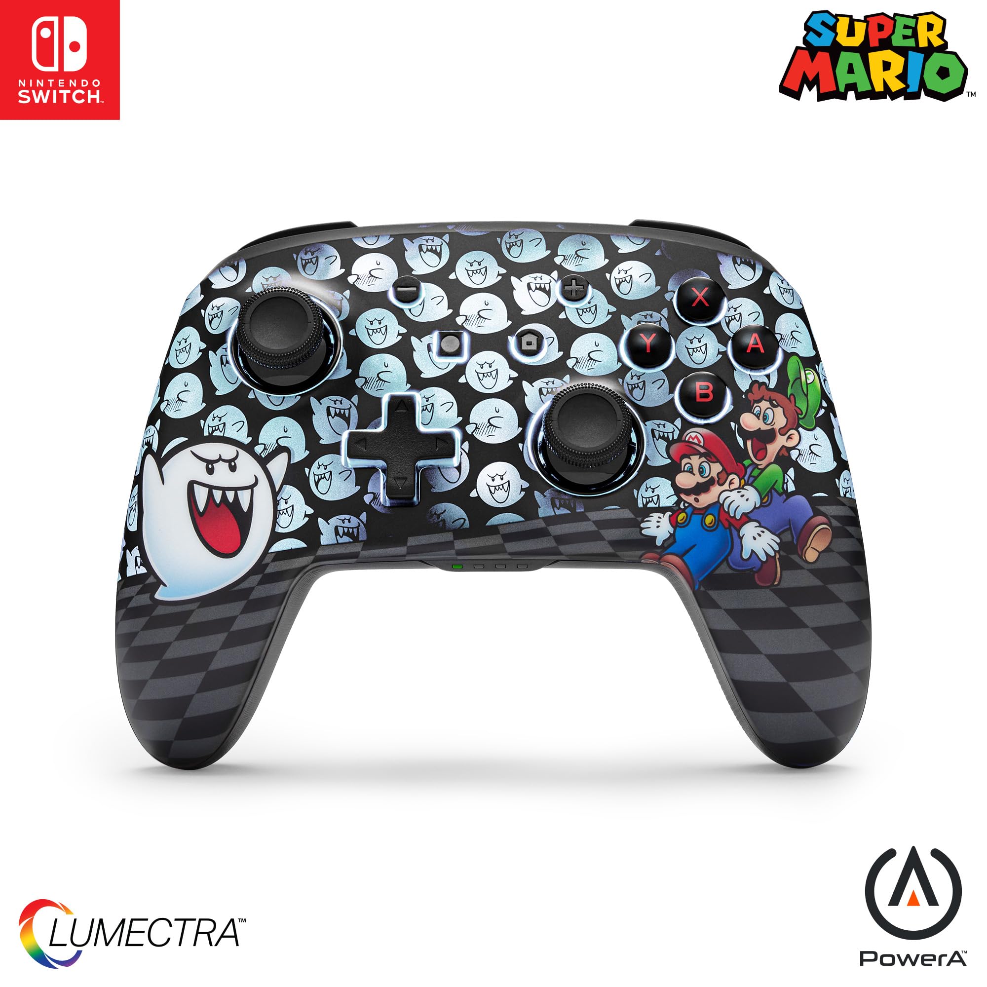 PowerA Enhanced Wireless Controller for Nintendo Switch with Lumectra - Mario, Peek-A-Boo
