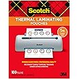 Scotch Thermal Laminating Pouches, 5 Mil Thick for Extra Protection, 100-Pack, 8.9 x 11.4 inches, Letter Size Sheets, Clear (