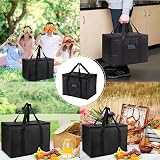 JOYVOX Large Food Delivery Bag Insulated Thermal Bag for Hot Cold Foods view 6