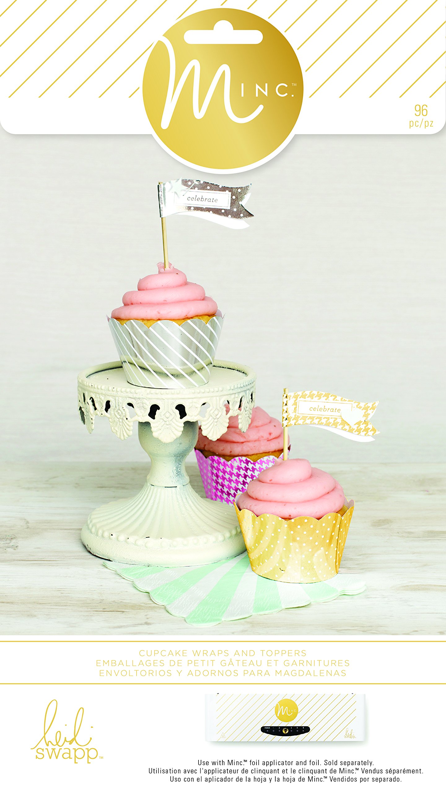 American Crafts Minc Cupcake Wraps and Toppers 96 kg