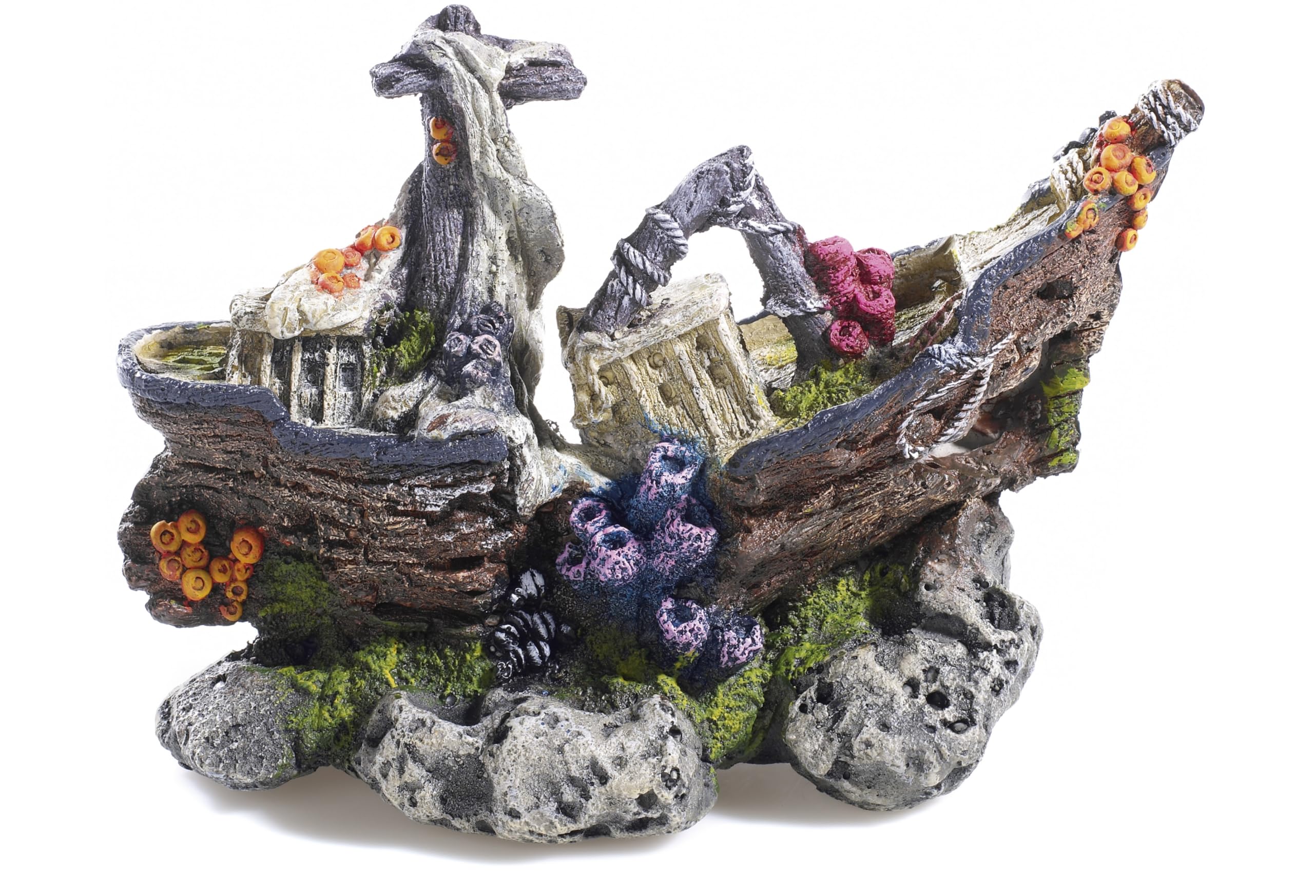 CLASSIC Romantic Wrecked Galleon 250mm Aquarium Ornament