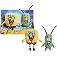 Nickelodeon Spongebob Squarepants 2-Piece Plush Set, 7-Inch Spongebob and 6-Inch Plankton, Kids Toys for Ages 3 Up by Just Play