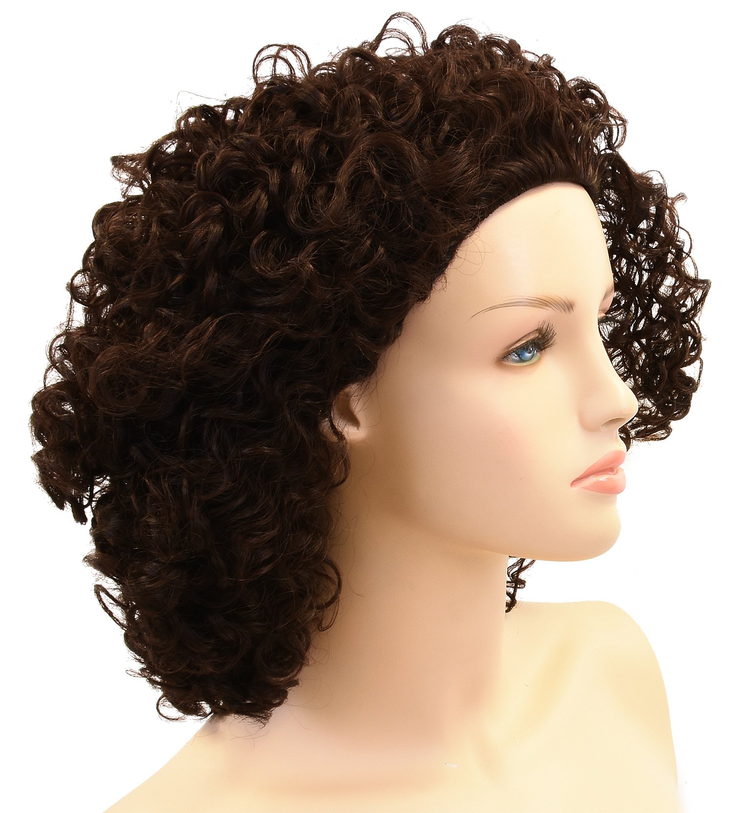 Synthetic Afro Curly Wigs for Black Women,Short Kinky Hair Wig African American Brazilian