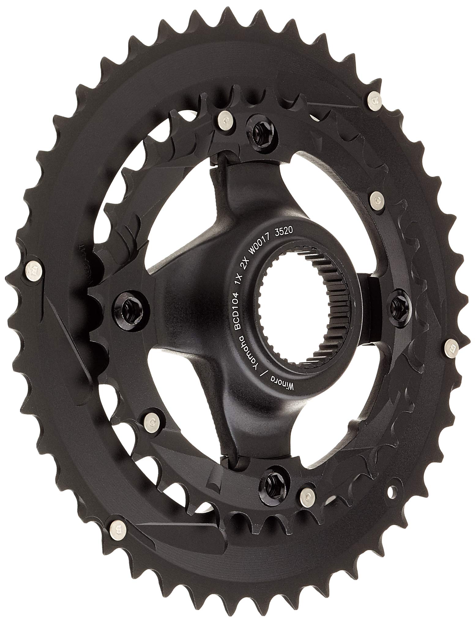 Wnora unisex adult chainring 3050801657 chainring, black, one size