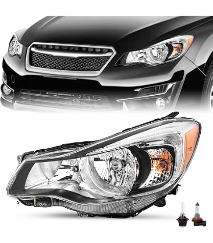 Left Driver Side Headlight Assembly - Fits 2012-2016 Subaru Impreza & 2013-2015 XV Crosstrek, Halogen, DOT/SAE