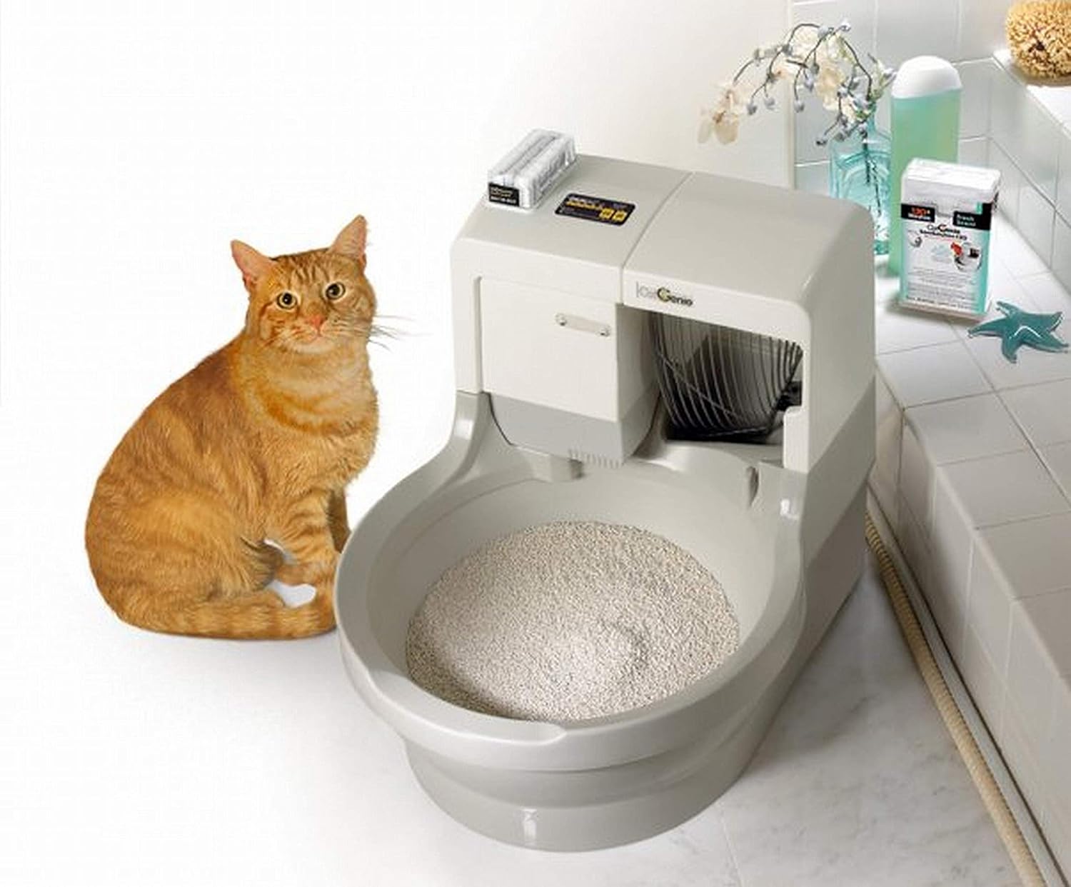 CatGenie 120 + Automatik für automatisches Waschen Katzentoilettenbox