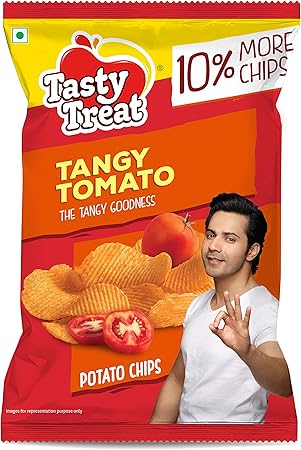 Tasty Treat Tangy Tomato Potato Chips 55G