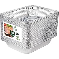 Comfy Package [30 Count] 9 x 13 Aluminum Foil Pans Half Size Deep Steam Table Pans