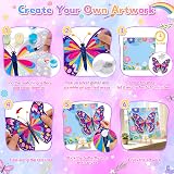 Nadolig 3D Butterfly Paint by Numbers Kit for Kids Girls 5-12 view 5