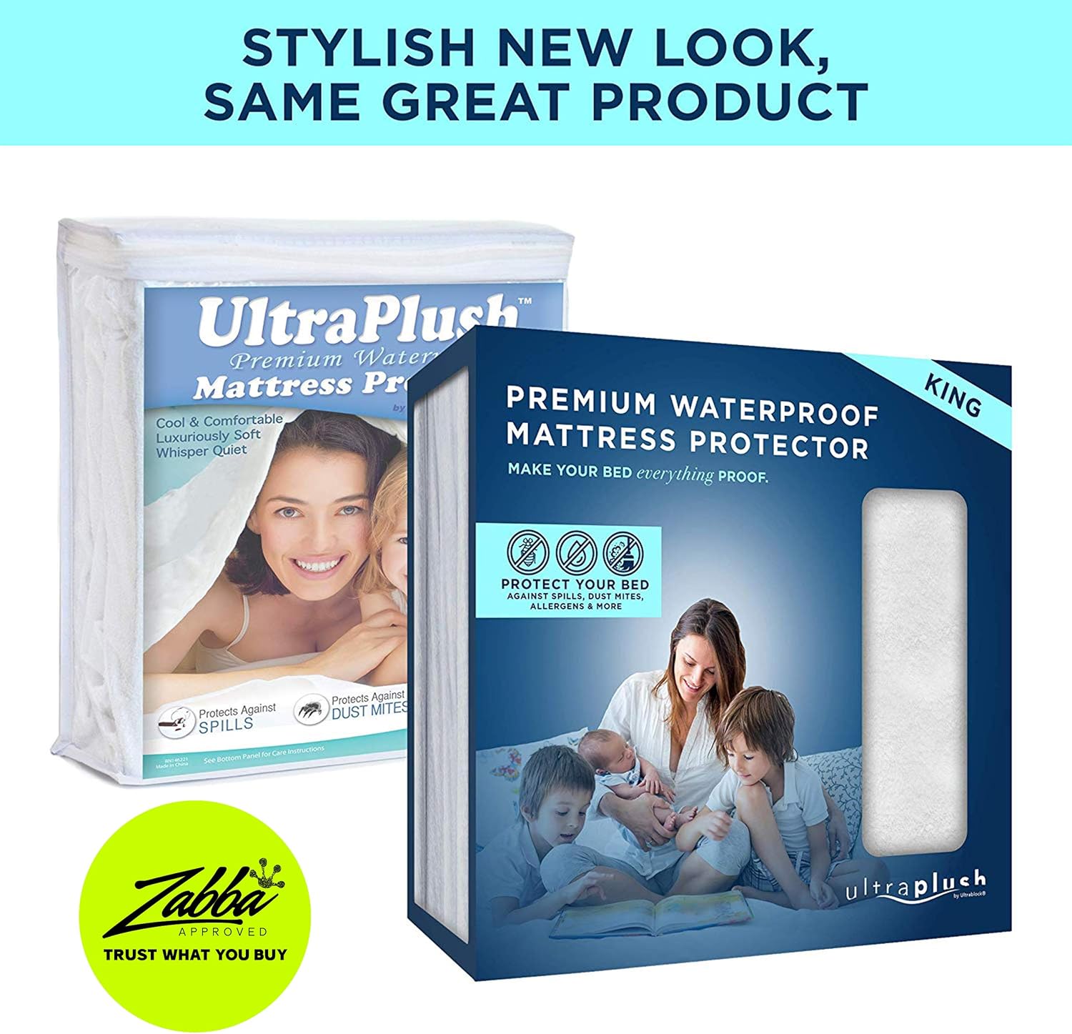 Ultra Plush 100% Waterproof Premium Mattress Protector, Luxuriously Soft and Comfortable, Protects Against Dust Mites and Allergens, Stretchable Deep Pocket Ensures Snug, Easy Fit (King Size): Home & Kitchen