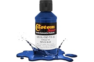 CUSTOM SHOP Custom Coat 3 Ounce (Reflex Blue Color) Urethane Tint Concentrate for Tinting Truck Bed Liner Coatings - Proportioned for Use in Most Tintable Bedliner and Epoxy Resins