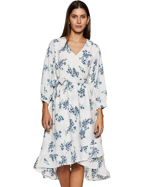 Buy RARE Synthetic wrap Dress at Amazon.in