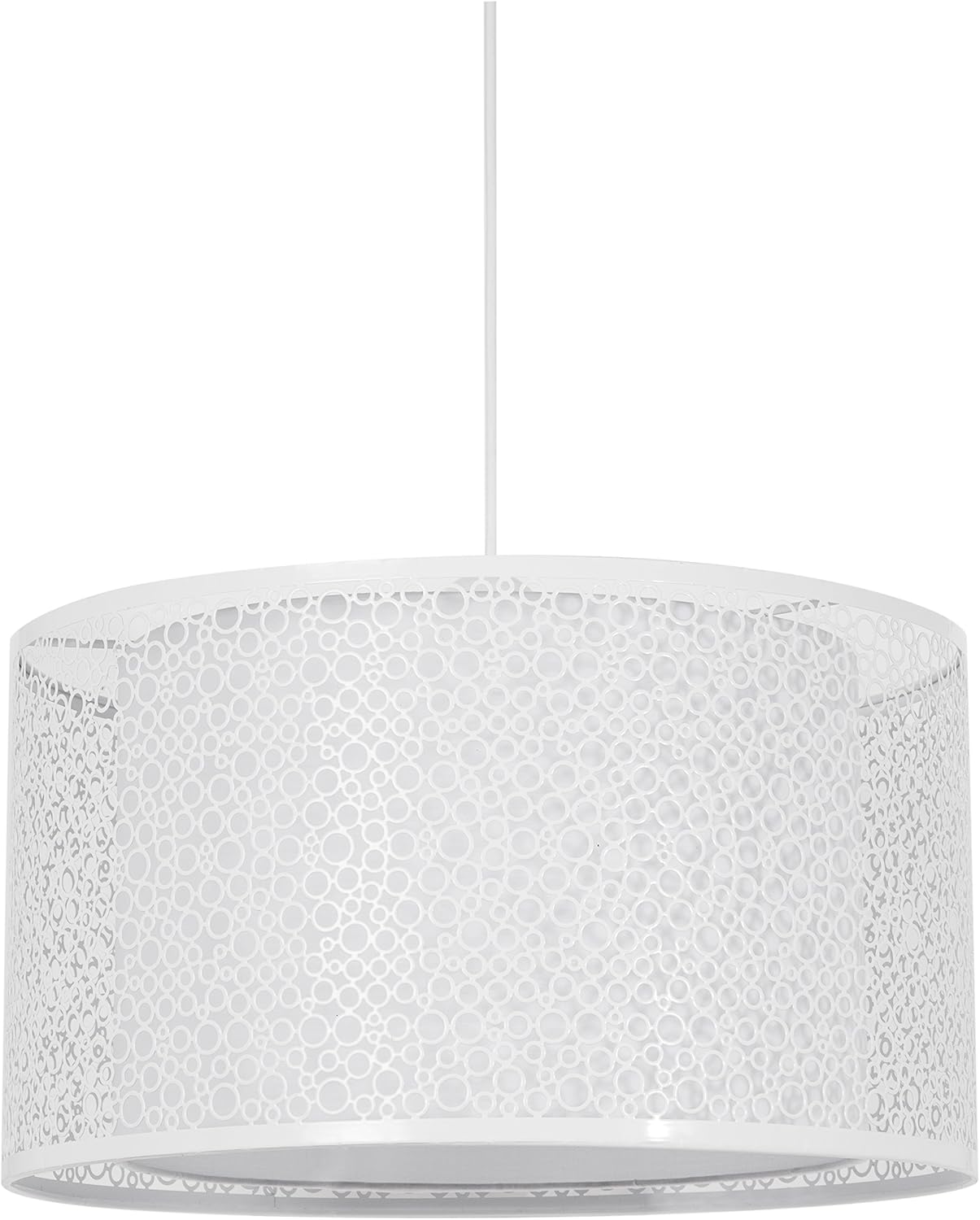 Colgante de techo dobles calado, color blanco: Amazon.es: Iluminación