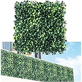 Fanyeibaodi Grass Wall Panels,12Pcs 10"x 10" Artificial Boxwood Hedge Panels for Indoor Outdoor Decor,Higher Density Faux Greenery Wall Backdrop Green Wall Privacy Screen for Patio Party and Backyard
