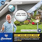 moveland 38 cm Convex Mirror Adjustable Acrylic Traffic Mirror 160 Degree view 7