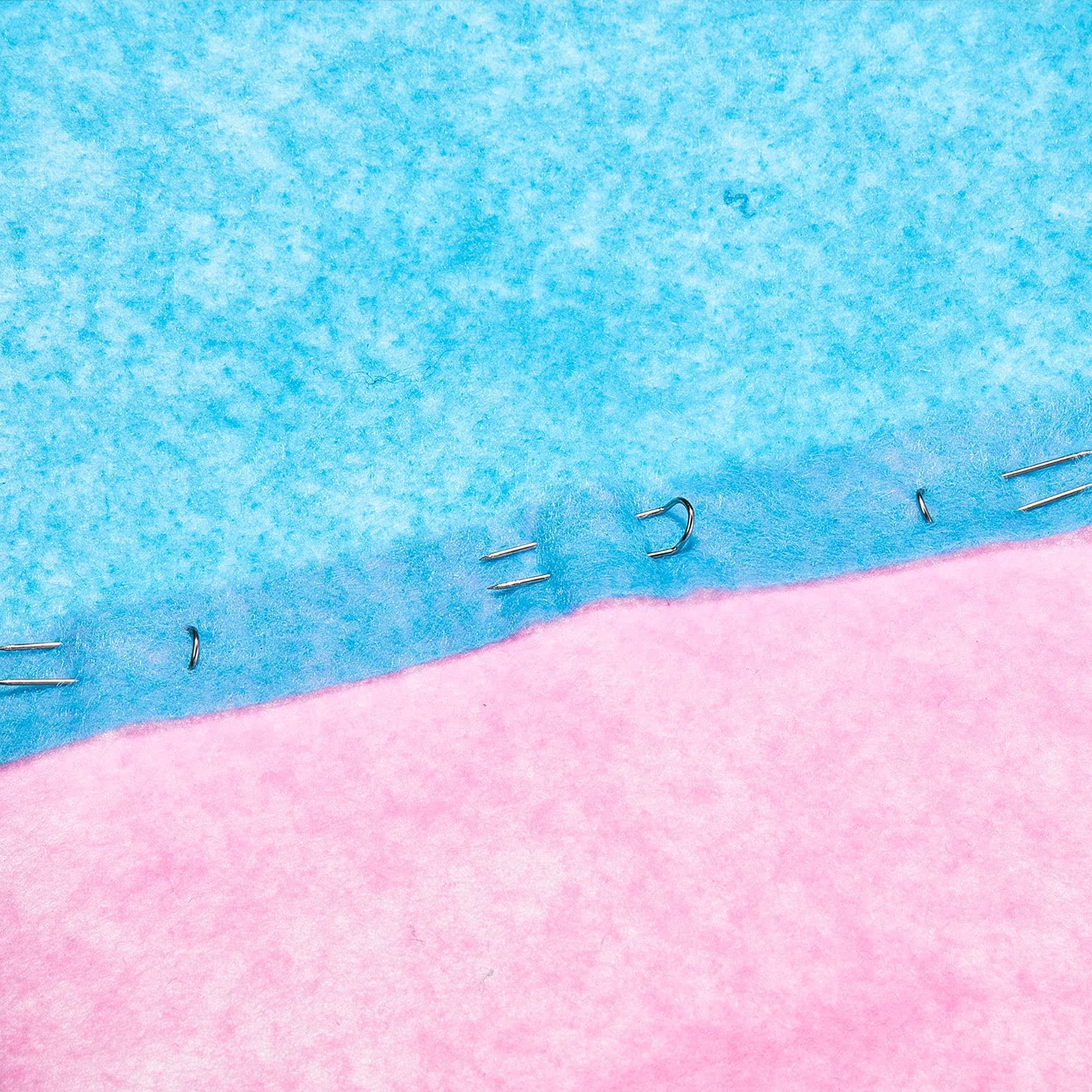 MTLEE 200 Pieces Fork Pins for Quilting Sewing Double Needlecraft Blocking Stainless Steel U-pins for DIY Sewing Jewelry Craft Making, 0.91 x 0.2 Inch(Classic,Silver)