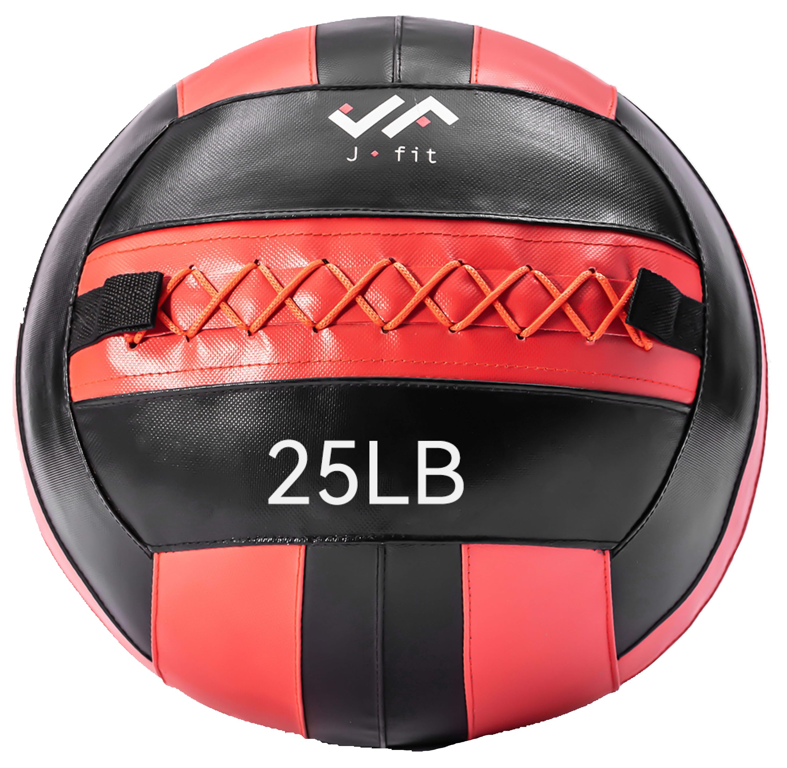 JFIT Wall Ball, Red/Black, 25 LB Image