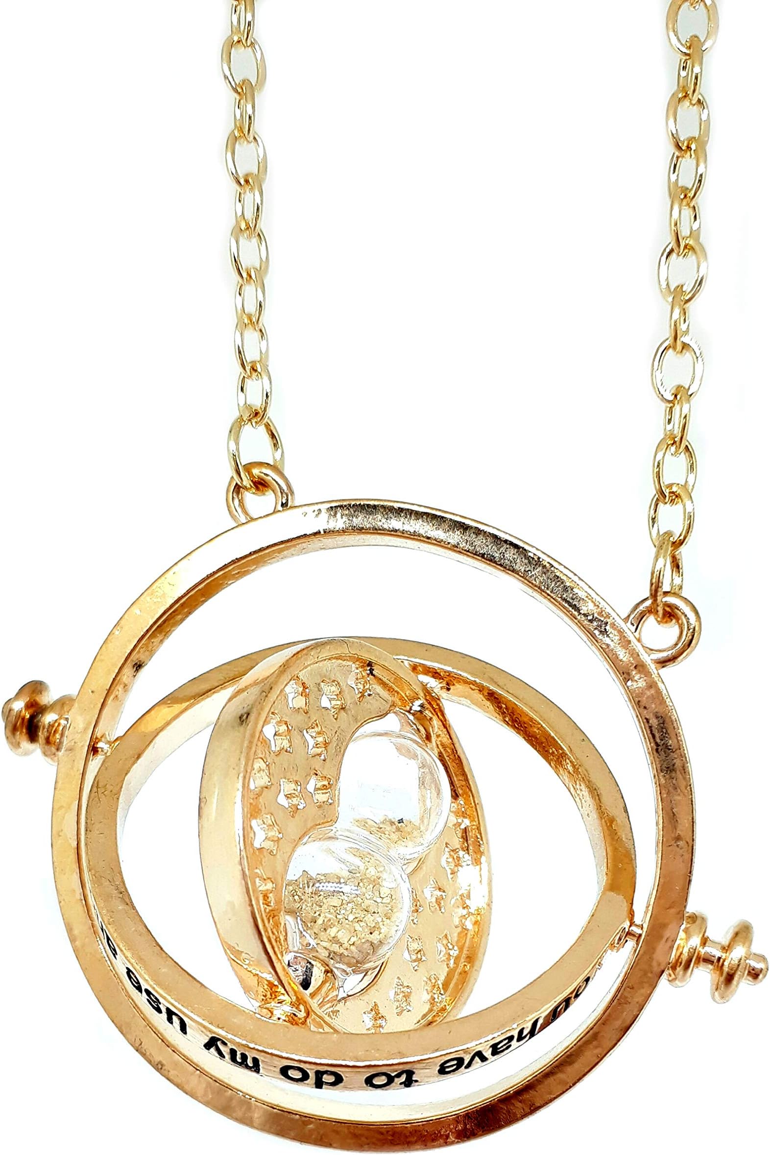 Necklace Harry Potter Time Turner Rotating Time Turner