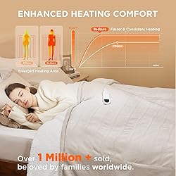 Bedsure Electric Blanket Twin - Soft Flannel Heated