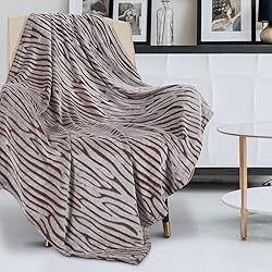 MACEVIA Flannel Fleece Twin Blanket for Couch, 3D
