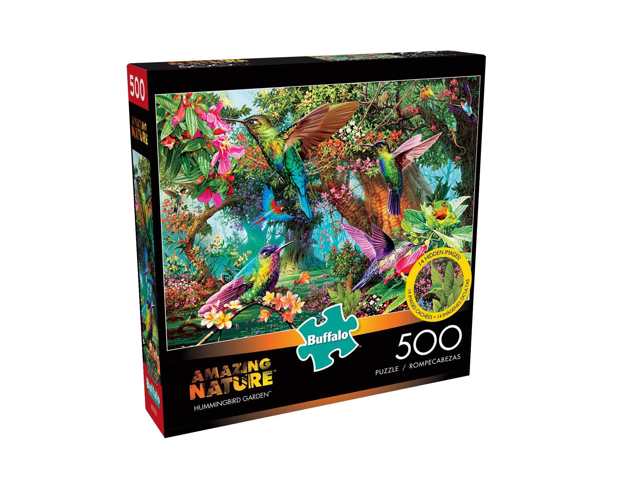 Buffalo Games Steve Read Hummingbird Garden 500-Piece Jigsaw Puzzle – Vibrant Art, Challenging For Adults & Game Nights