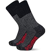 Wolverine Men's Upland Thermal Wool Boot Crew Socks (2-Pack)