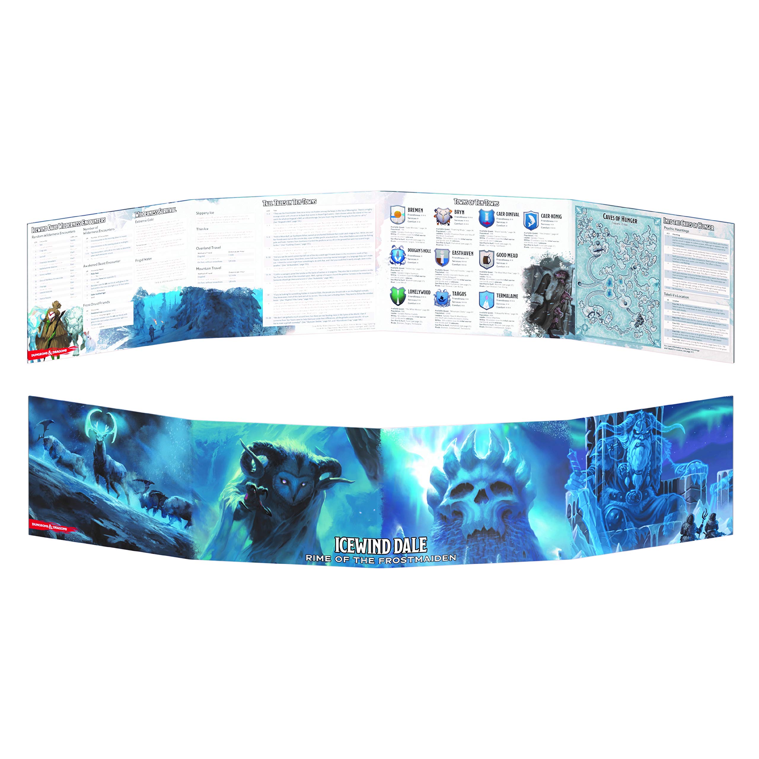 Gale Force Nine Dungeons & Dragons - Icewind Dale - Rime of the Frostmaiden Dungeon Master Screen
