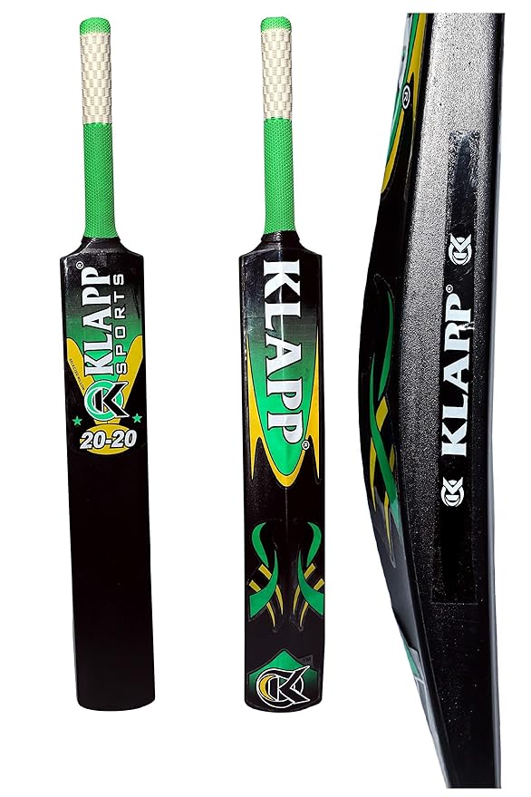 Buy Klapp 45 mm Edge Fiber Cricket Bat, Plastic Cricket Bat (Black