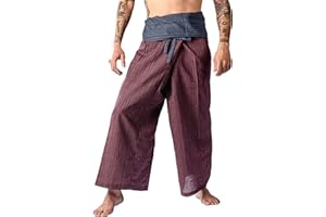 LannaPremium Thai Fisherman Pants Hakuma Pants for Men Women Yoga Pants 2 Tone - Martial Arts Pants