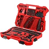 STARWORK TRUE MECHANIC 303-Piece Mechanics Tool Set, 120-Tooth Ratcheting Wrench Set, 1/4", 3/8", 1/2" Drive, Professional, SAE/Metric
