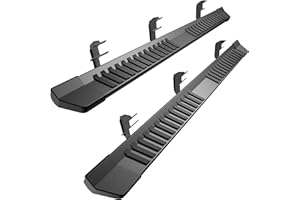 AUTOBULL 6 Inches Running Boards Side Steps Compatible with 2015-2025 Ford F150 F 150, 2017-2025 Ford F250 F350 Super Duty SuperCrew/Crew Cab 4 Full Size Doors, Black Textured Aluminum Nerf Bars