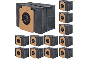 VIEWALL 12 Pack Dust Bags Compatible with Eufy Clean X8 Pro / X10 Pro Omni Robot Vacuum Self-Empty Station, 4-Layer Replacement Disposable Bags