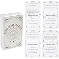 GINCEVHY 78 Clear Text Pattern Tarot Cards, Classic Tarot Learning Deck Fortune Telling Game with Meanings on Them for Beginner