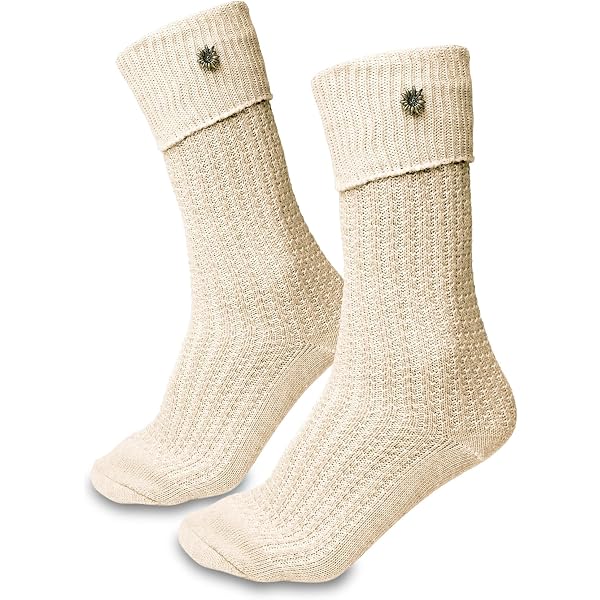 Lot De 2 Paires De Chaussettes Oktoberfest Brodées - Modèle Traditionnel En Coton Pour Homme Et Femme - 3
