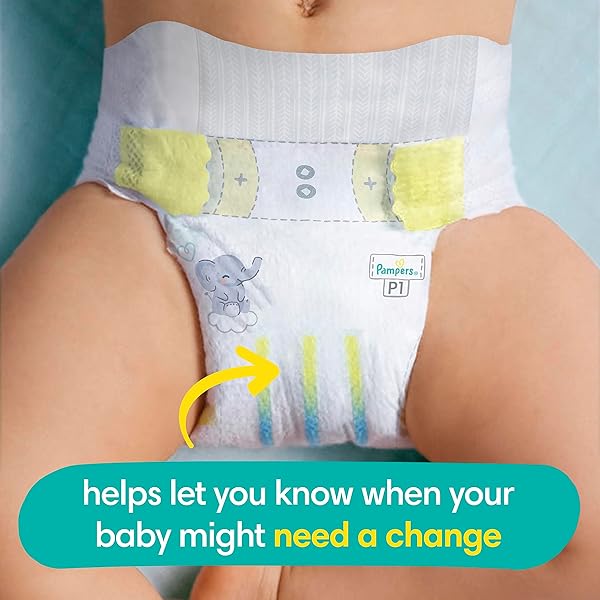 PAMPERS BABY DIAPERS – SWADDLERS – SIZE P1, 27 COUNT, ULTRA ABSORBENT DISPOSABLE PREEMIE DIAPER